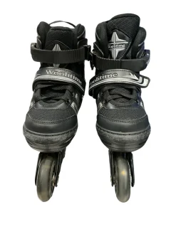 Used WOOLITIME ADJ 2-5 Junior Rec Fitness Skates Black Adjustable