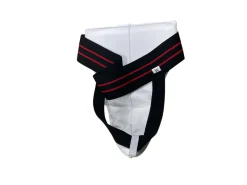USED YIAISHENG Martial Arts Groin Pad White Senior