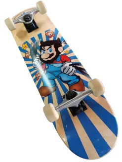 Used Yocaher MARIO WOLVERINE Complete Skateboard None 8"