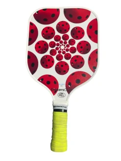 Used ZING BY DINKERS CLUB Pickleball Racquet Cardinal And White