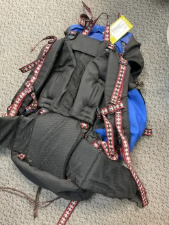 Used Academy Sports SACRAMENTO BACKPACK Internal Frame Backpack Navy Blue