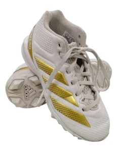 Used Adidas ADIZERO BB/SB Cleats White Youth 12.0