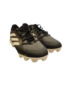 Used Adidas ADIZERO BLACK BB/SB Cleats Black Junior 04.5