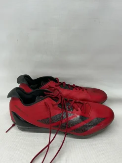 Used Adidas ADIZERO ELECTRIC II FB CLEATS Adult FB Cleats Red And Black Senior 12