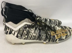 Used Adidas Adult FB Cleats Black And White Senior 15
