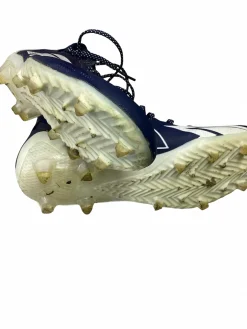 Used Adidas Adult FB Cleats Clear And Royal Blue Senior 10.5