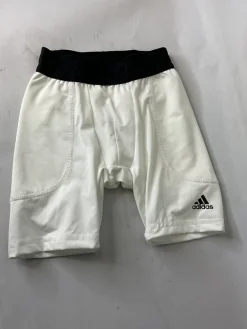 Used Adidas Compression Shorts Y White XS
