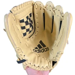 Used Adidas EASY CLOSE RH Throw Fastpitch Gloves Beige 11 1/2