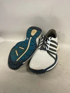 Used Adidas EVN Mens Golf Shoes Clear And Royal Blue Senior 11.5
