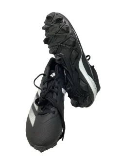 Used Adidas IMPACT Adult FB Cleats Black And White Senior 10
