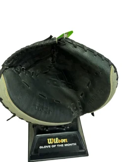 Used Adidas TS CATCH 3150 Junior Baseball Catchers Mitt RH Throw Black 31 1/2
