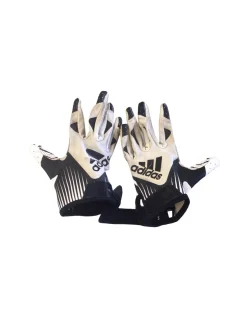 Used Adidas WIDE RECEIVER GLOVES FB Gloves Black SM