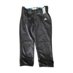 Used Adidas YOUTH BASEBALL PANTS BB/SB Pant Boys Black MD