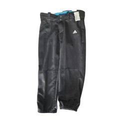 Used Adidas YOUTH BASEBALL PANTS BB/SB Pant Boys Black LG