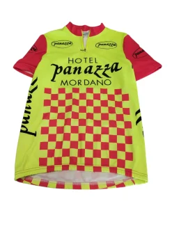 Used Adult Cycling Top Yellow LG