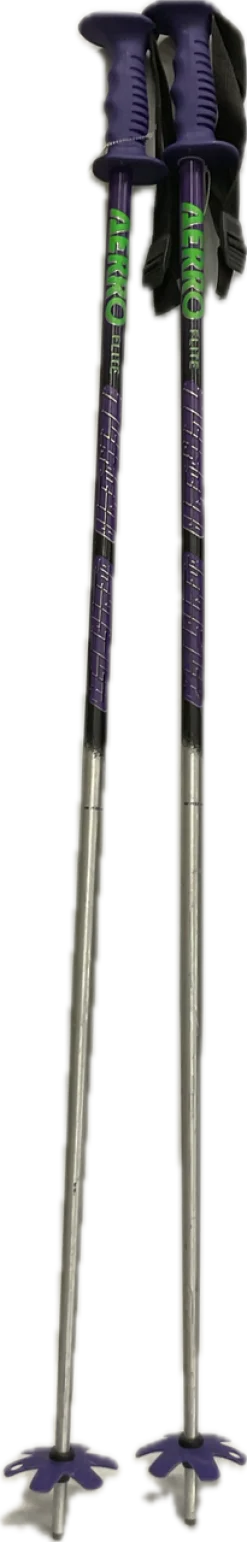 Used AERRO FLITE Mens DH Ski Pole Purple 115 cm / 46 in