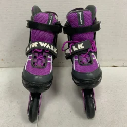Used Airwalk ABEC-5 SIZE 1-4 Junior Rec Fitness Skates Purple Adjustable