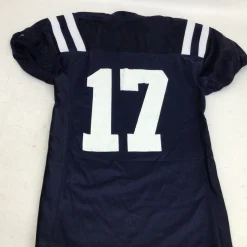 Used Alleson OLD MISS MENS SM 17 FOOTBALL JERSEY FB Top Adult Navy Blue SM