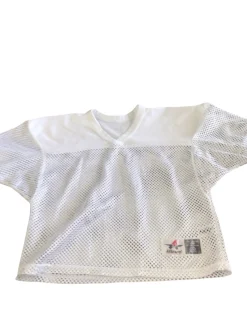 Used Alleson PRACTICE JERSEY FB Top Youth White LG