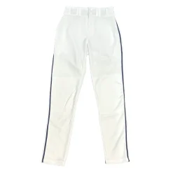 Used Alleson TAPERED BOTTOM W PIPE BB/SB Pant Mens White And Navy Blue SM