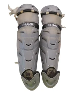 Used All Star LG1216S7X Catchers Leg Guards Grey Adult
