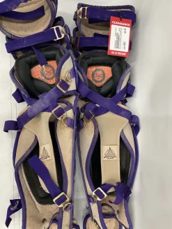 Used All-Star PURPLE CATCHER SHIN GUARDS Catchers Leg Guards Purple Adult