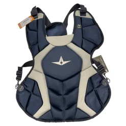 Used All Star SYSTEM 7 Catchers Chest Protector Navy Blue Adult