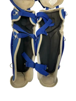 Used All-Star TOP STAR Catchers Leg Guards Royal Blue Junior