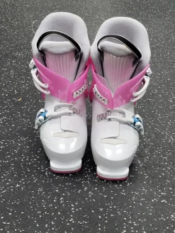 Used Alpina AJ2 JUNIOR Girls DH Ski Boot Pink And White 190 MP - Y12