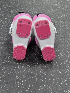 Used Alpina AJ2 JUNIOR Girls DH Ski Boot Pink And White 190 MP - Y12
