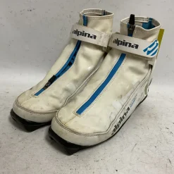 Used Alpina ALL ROUND Womens NNN XC Ski Boots White W 06 / JR 04-04.5