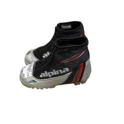Used Alpina Boys NNN XC Ski Boots Black JR-01