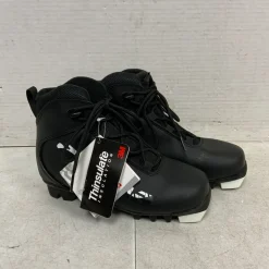 Used Alpina Boys NNN XC Ski Boots Black JR-02