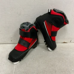 Used Alpina Boys NNN XC Ski Boots Red JR-01.5