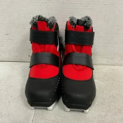 Used Alpina Boys NNN XC Ski Boots Red JR-01.5
