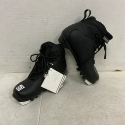 Used Alpina Boys NNN XC Ski Boots Black JR-02