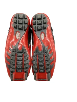 Used Alpina Boys NNN XC Ski Boots Red W 05-05.5 / JR 03.5-04