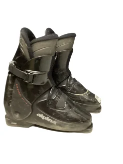 Used Alpina DISCOVERY R4 Mens DH Ski Boot Black 285 MP - M10.5 - W11.5