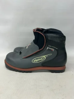 Used Alpina Mens BC XC Ski Boots Grey W 07-07.5 / JR 05.5-06