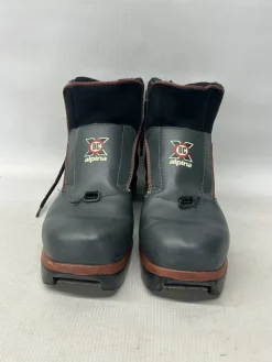 Used Alpina Mens BC XC Ski Boots Grey W 07-07.5 / JR 05.5-06