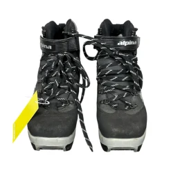 Used Alpina Mens NNN XC Ski Boots Black W 07-07.5 / JR 05.5-06