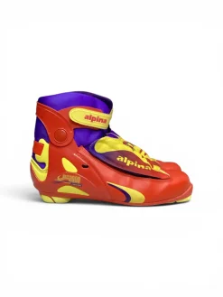 Used Alpina Mens NNN XC Ski Boots Red M 08.5-09 / W 09-09.5