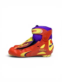 Used Alpina Mens NNN XC Ski Boots Red M 08.5-09 / W 09-09.5