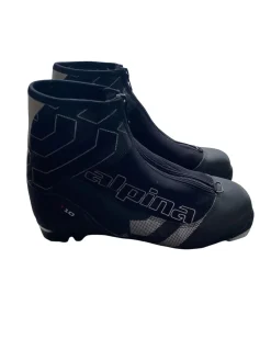 Used Alpina Mens NNN XC Ski Boots Black W 06.5-07 / JR 4.5-05