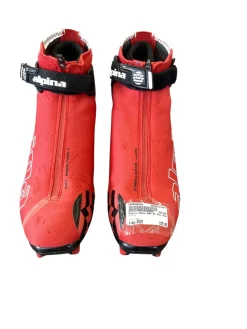 Used Alpina Mens NNN XC Ski Boots Red M 10.5