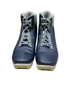 Used Alpina Mens NNN XC Ski Boots Navy Blue W 06 / JR 04-04.5