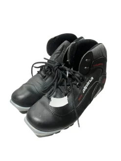 Used Alpina Mens NNN XC Ski Boots Black W 06.5-07 / JR 4.5-05