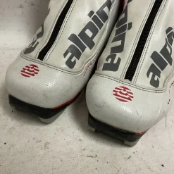 Used Alpina R COMBI JR Boys NNN XC Ski Boots White W 06 / JR 04-04.5