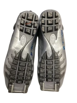 Used Alpina SKATE BOOT Boys NNN XC Ski Boots Grey W 05-05.5 / JR 03.5-04