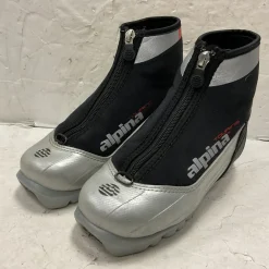 Used Alpina ST10JR Boys NNN XC Ski Boots Grey JR-01.5